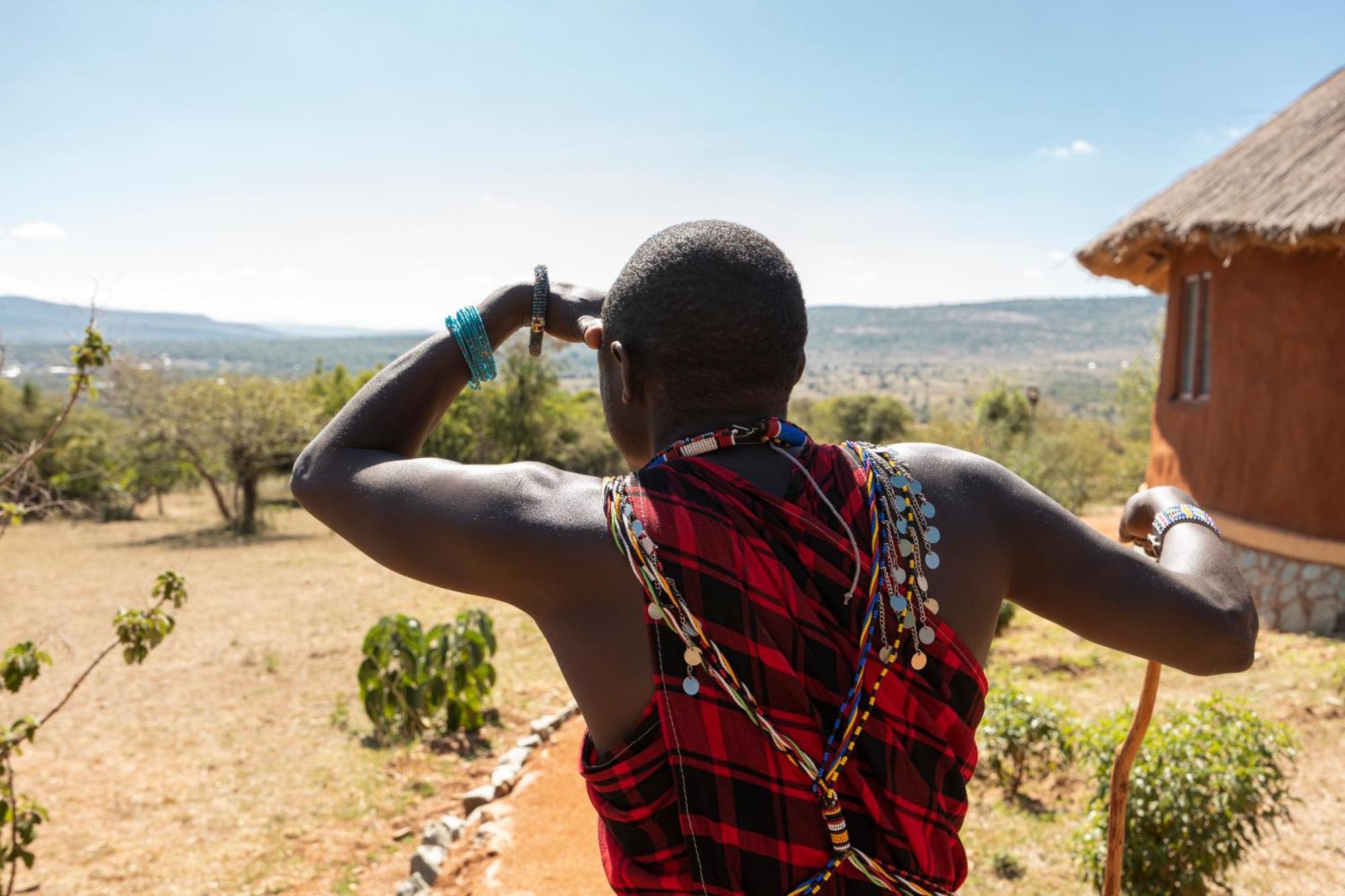 Africa Safari Maasai Boma Villa Serengeti Bagian luar foto
