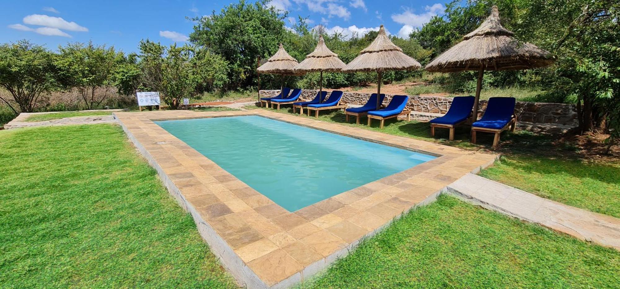 Africa Safari Maasai Boma Villa Serengeti Bagian luar foto